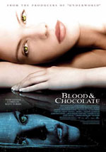 La locandina del film Blood and chocolate - La caccia al licantropo  aperta