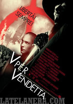 La locandina del film V per Vendetta