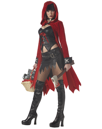 Un abito in maschera di Halloween per donna da Cappuccetto Rosso Ribelle