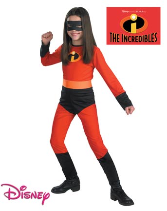 Un abito in maschera di Halloween per bambina da Figlia degli Incredibles