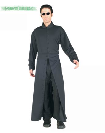 Un abito in maschera di Halloween per uomo adulto da Neo di Matrix