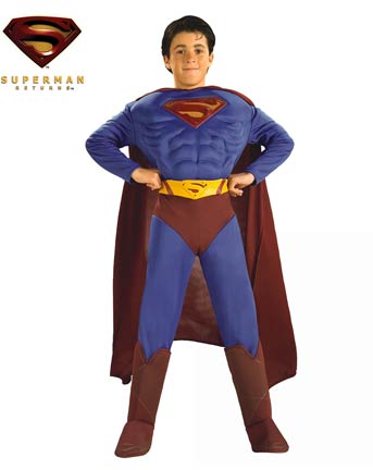 Un abito in maschera di Halloween per bambino da Superman