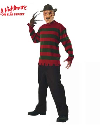 Un abito in maschera di Halloween per uomo adulto da Freddy Krueger