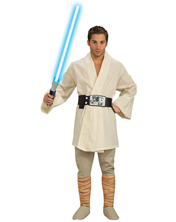 Un abito in maschera di Halloween per uomo adulto da Luke Skywalker