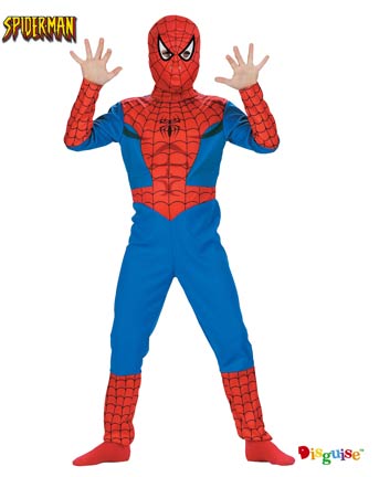 Un abito in maschera di Halloween per bambino da Uomo Ragno (Spiderman)