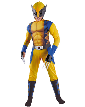 Un abito in maschera di Halloween per bambino da Wolverine