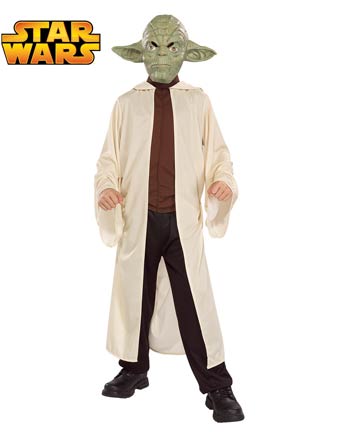 Un abito in maschera di Halloween per bambino da Maestro Yoda