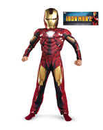 Un vestito in maschera da bambino da Iron Man per Halloween