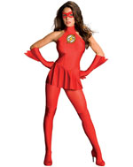 Un vestito in maschera da Flash per Halloween