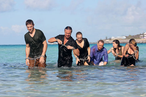 Un fotogramma del film Shark Week