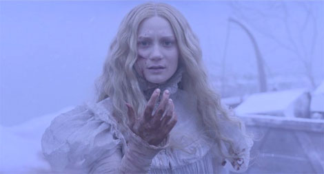 Un fotogramma del film Crimson Peak