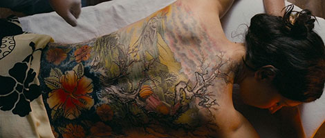 Un fotogramma del film horror The Tattoist (2007)