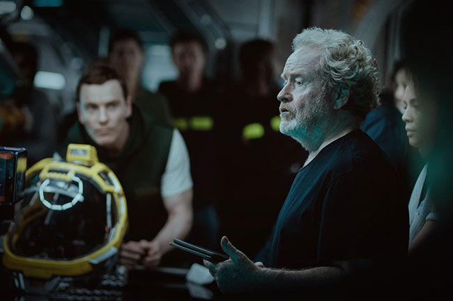 Un fotogramma del film horror del 2017 Alien: Covenant