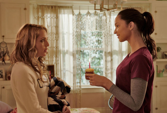 Un fotogramma del film horror Happy Death Day