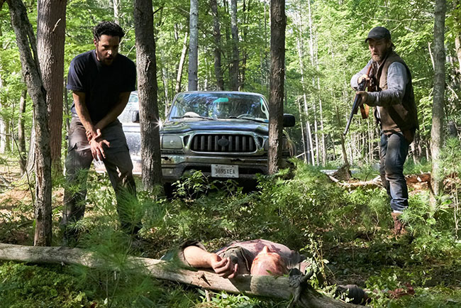 Un fotogramma del film del 2017 It comes at Night