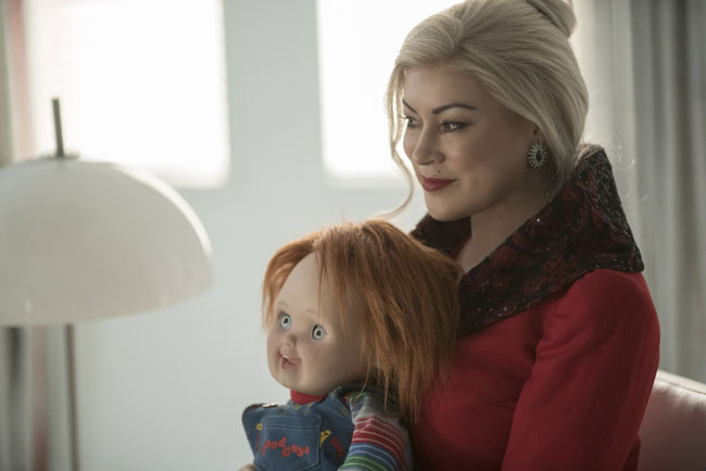 Un fotogramma del film horror Il Culto di Chucky