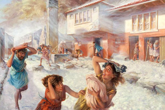 Su Pompei ed Ercolano piove di tutto