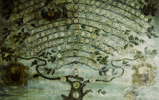 Un affresco con l'albero genealogico dei Malaspina