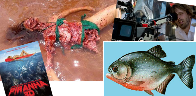 Effetti speciali sul set del film Piranha 3D