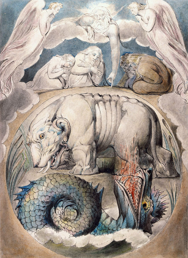 Behemoth contro Leviathan di William Blake