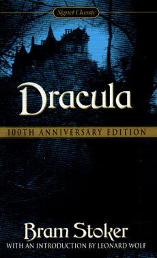 Una copertina di un'edizione del Dracula di Bram Stoker