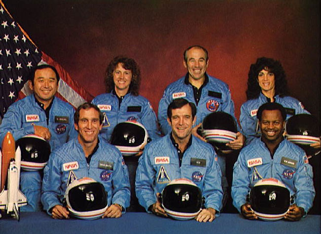 L'equipaggio dello shuttle Challenger