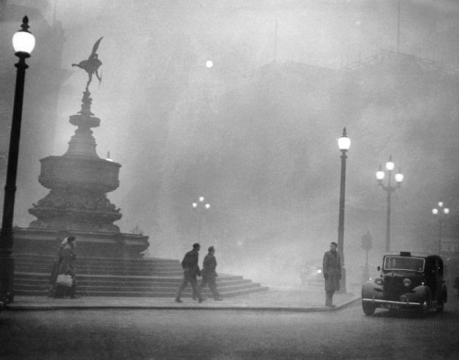 Grande Smog di Londa del 1952, vie e piazze invase