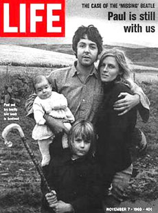La copertina di Life con Paul McCartney