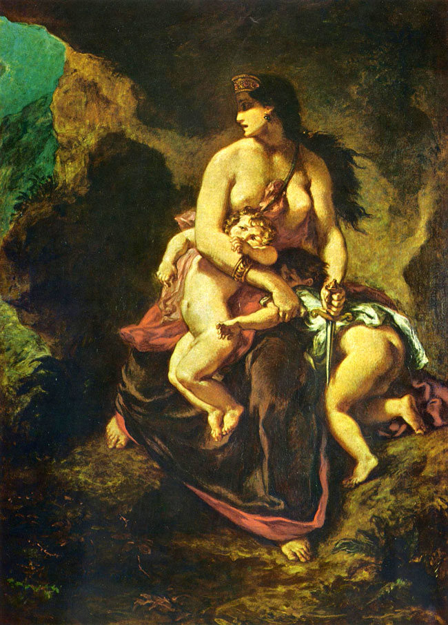 Medea ritratta da Eugène Delacroix