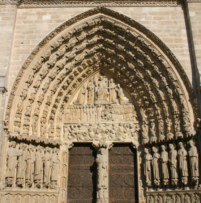 Il portale del Giudizio Universale della cattedrale di Notre-Dame a Parigi