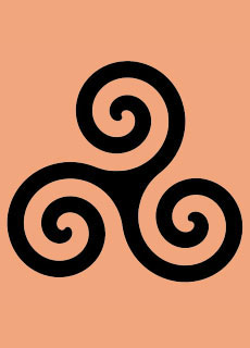 Simbolo esoterico: il Triskel (Triscèle, Triskèle, Triskell)