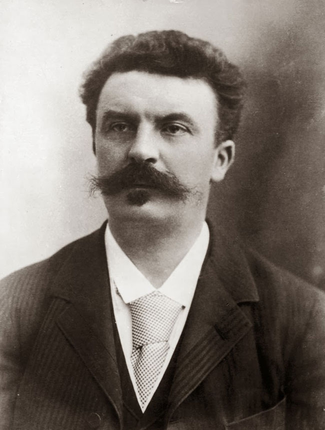 Un ritratto dello scrittore Guy de Maupassant