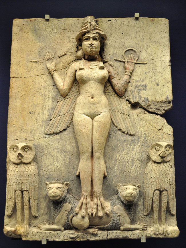 Lilith nel Rilievo Burney, una terracotta paleobabilonese