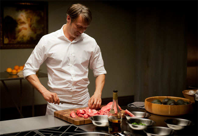 Un fotogramma del telefilm americano Hannibal