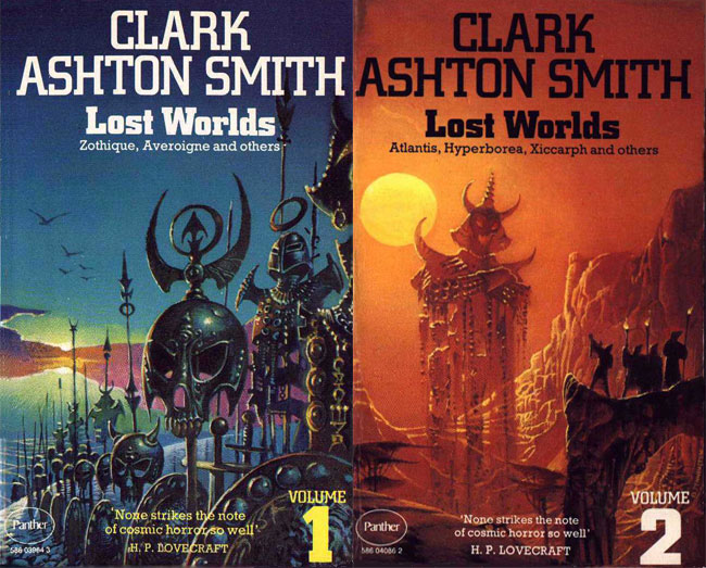 Copertine di libri dello scrittore Clark Ashton Smith