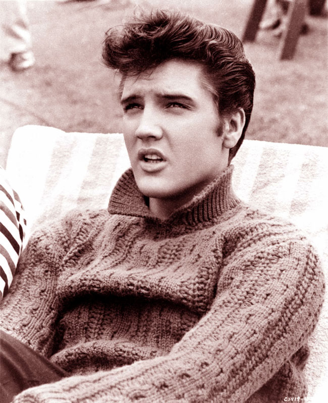 Una foto del Re del Rock'n'Roll, Elvis Presley