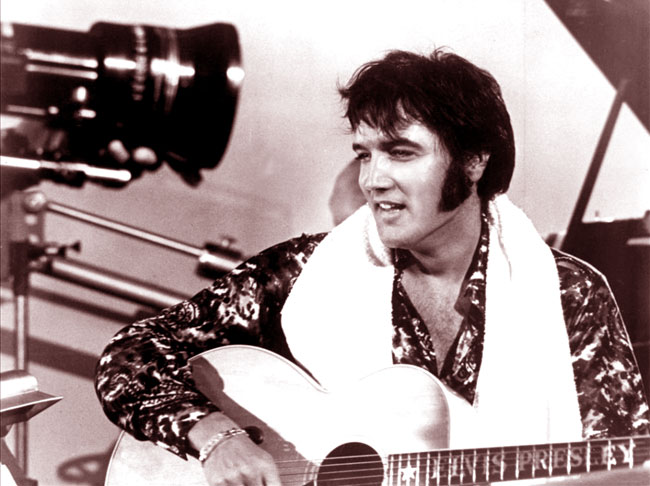 Una foto del Re del Rock'n'Roll, Elvis Presley