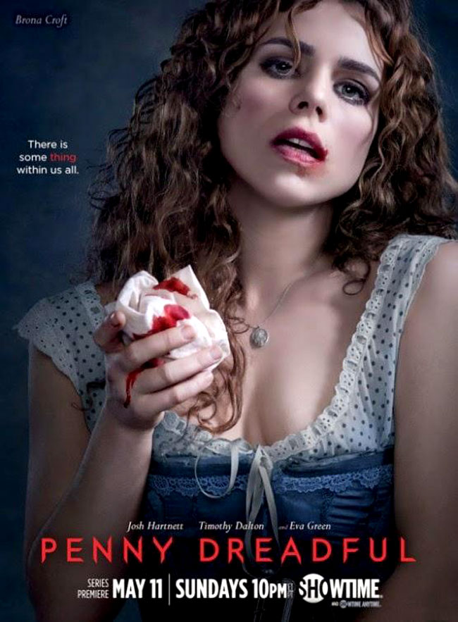 Un poster promozionale della prima Stagione di Penny Dreadful rappresentante Brona Croft