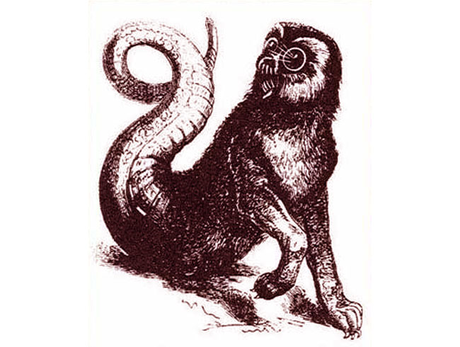 L'illustrazione del demone Aamon nel Dictionnaire Infernal