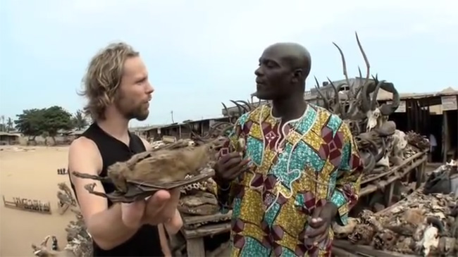 Clicca sull'immagine per vedere il video su Akodessewa Un video sul mercato voodoo dei feticci di Akodessewa