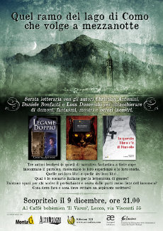 Libri e Notizie: Serata horror a Lecco con tre autori, oggi!