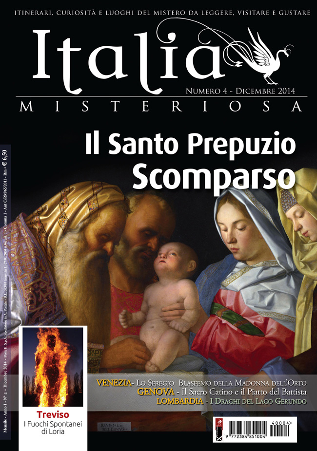 La copertina del numero 4 di dicembre 2014 del magazine Italia Misteriosa