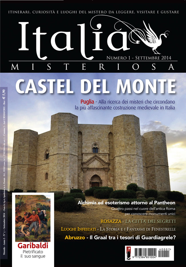 La copertina del numero 1 di settembre 2014 del magazine Italia Misteriosa