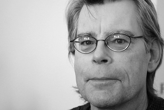 Una foto dello scrittore horror Stephen King