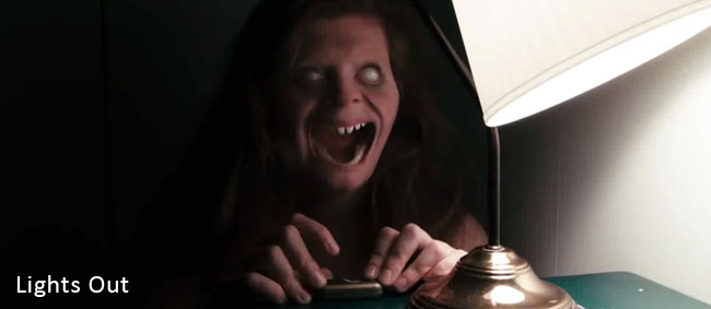 Una foto dal cortometraggio horror Lights Out