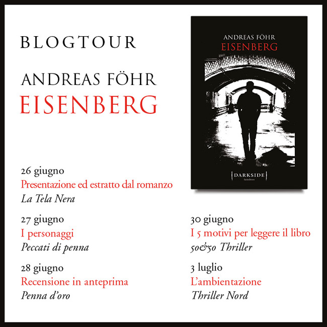 Le date del blog tour Fazi per il romanzo Eisenberg