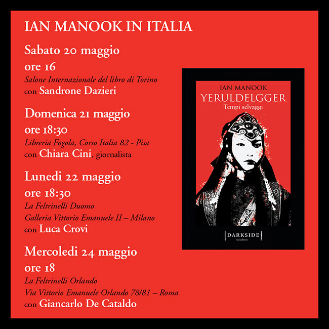 Incontri con Ian Manook in Italia