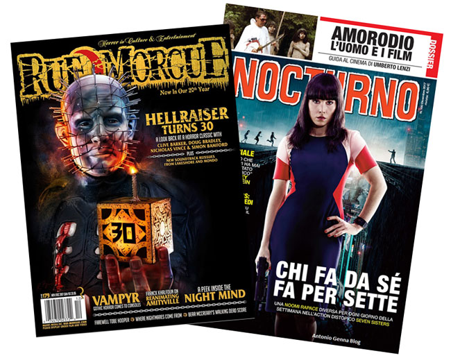 Le riviste horror Rue Morgue e Nocturno