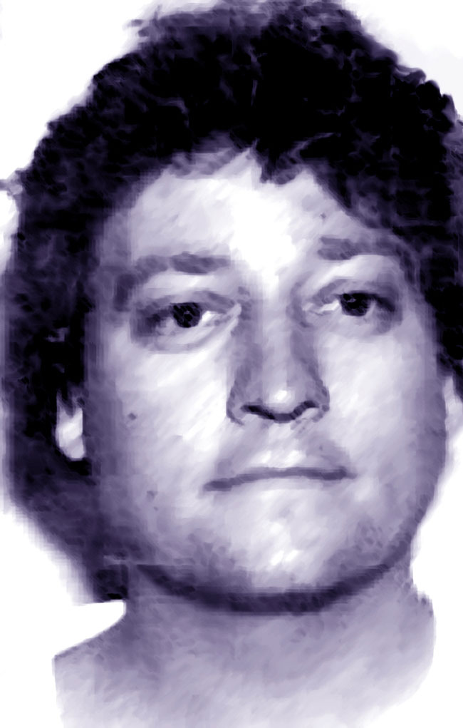 Una foto artistica di Charlie Brandt, serial killer Una foto artistica di Charlie Brandt, serial killer