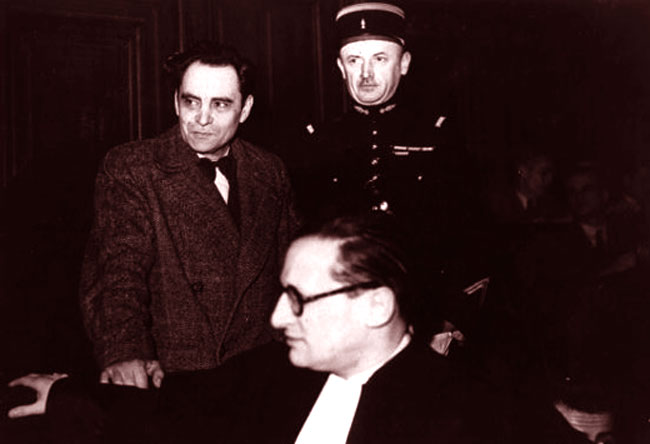 Il serial killer Macrel Petiot al suo processo